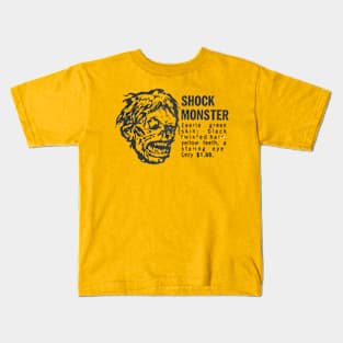 Shock Monster 1960s Horror Mask Kids T-Shirt